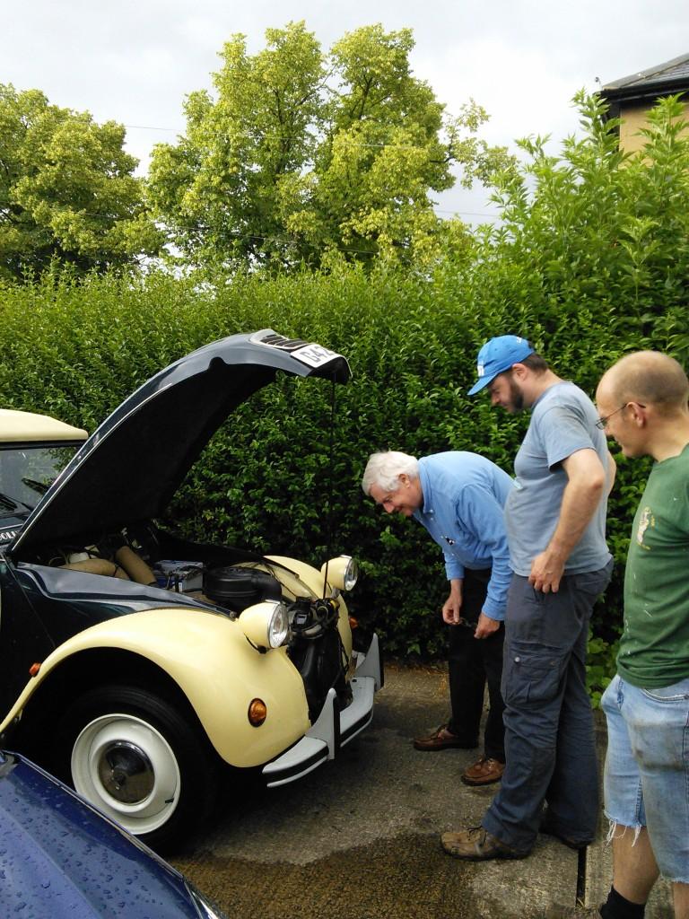 Checking under the bonnet of a 2CV