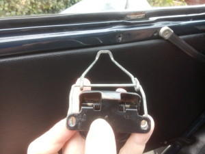 2CV front window latch reverse side
