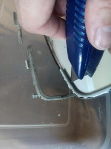 Removing 2CV wing mirror beading
