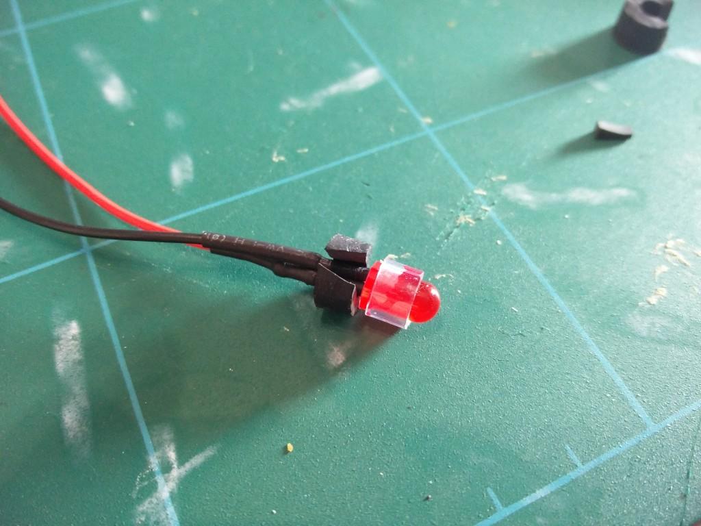 2CV dashboard indicator LED with rubber grommets