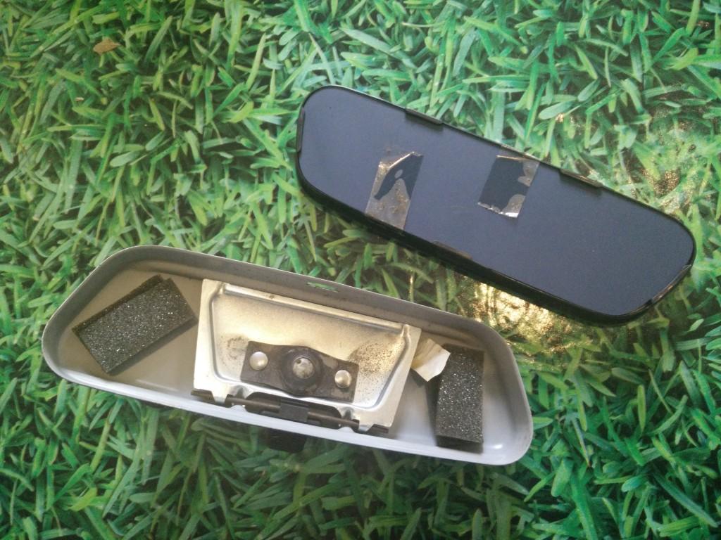 2CV rear view mirror interior