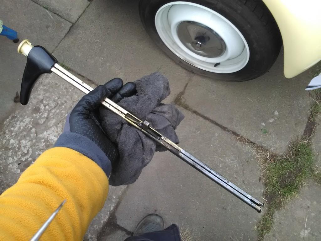 2CV handbrake