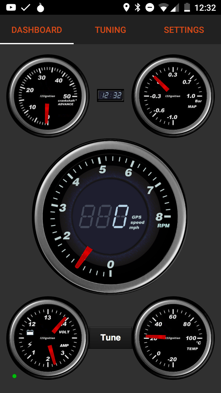 123\TUNE+ app dasboard