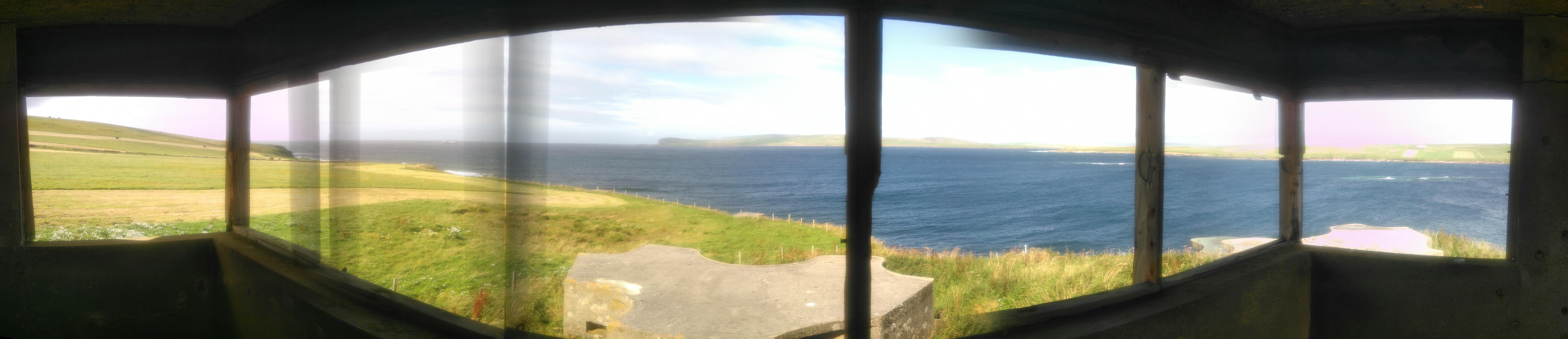 View from Skerry Battery fire control tower