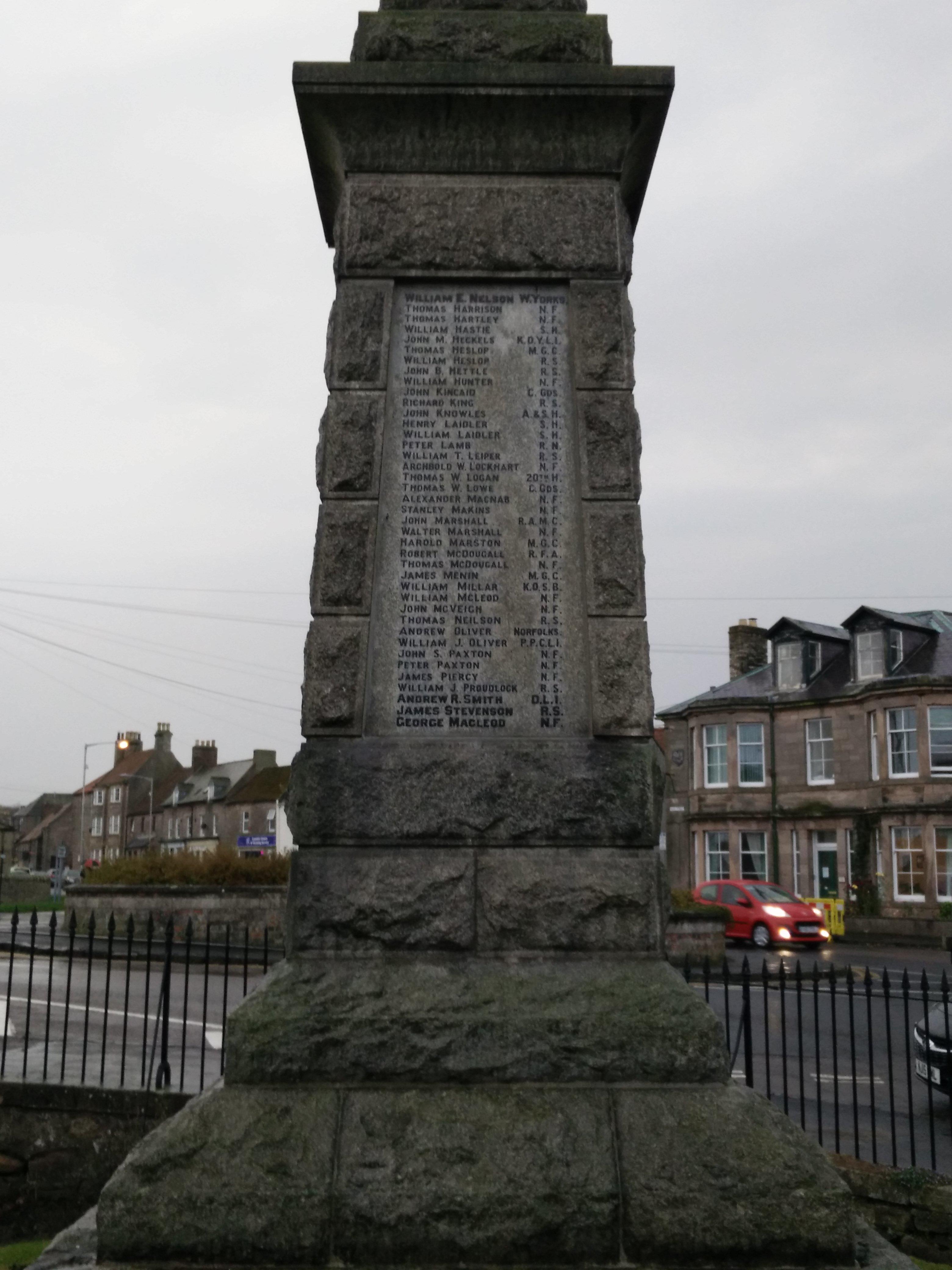 Tweedmouth War Memorial