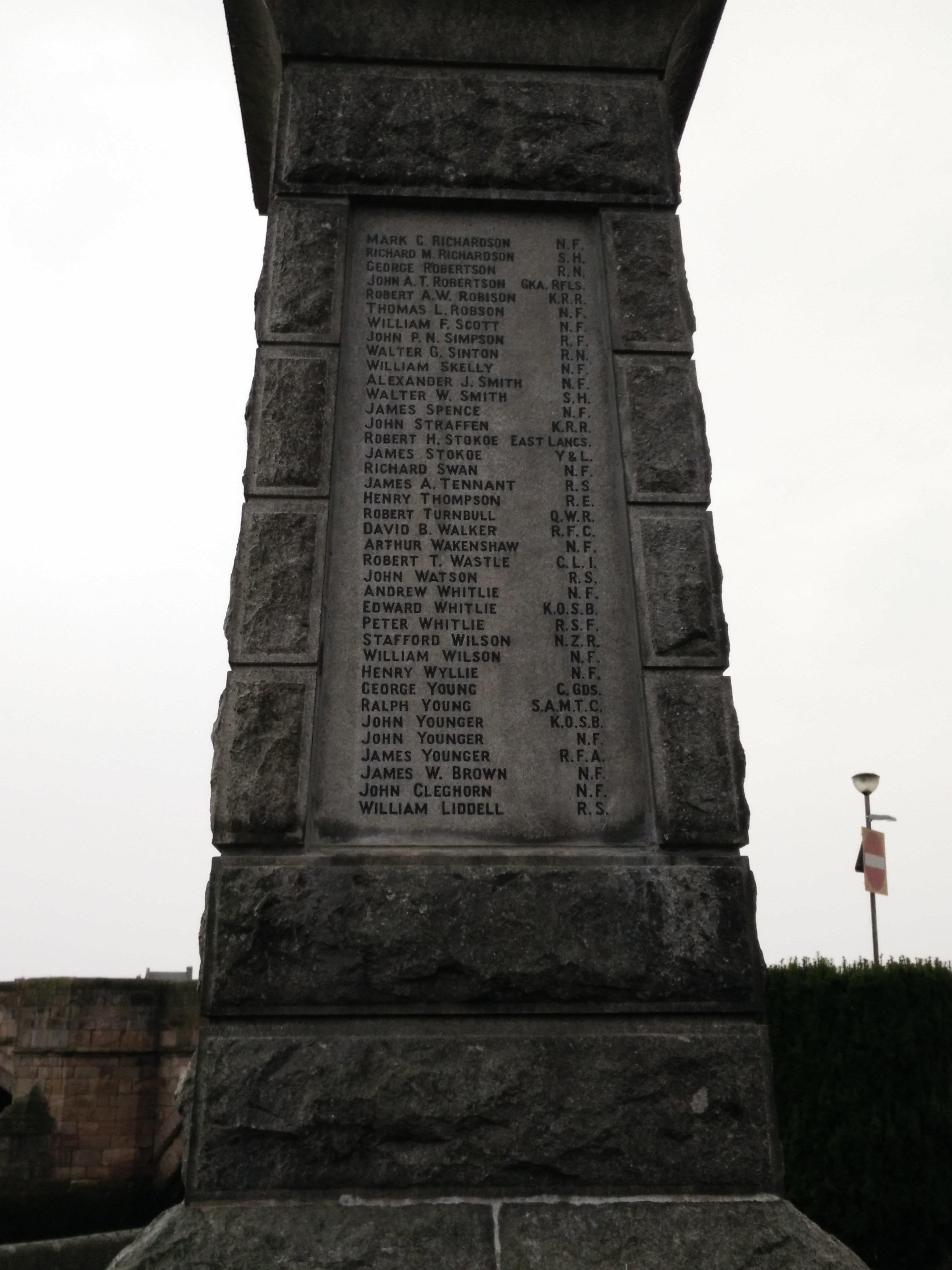Tweedmouth War Memorial